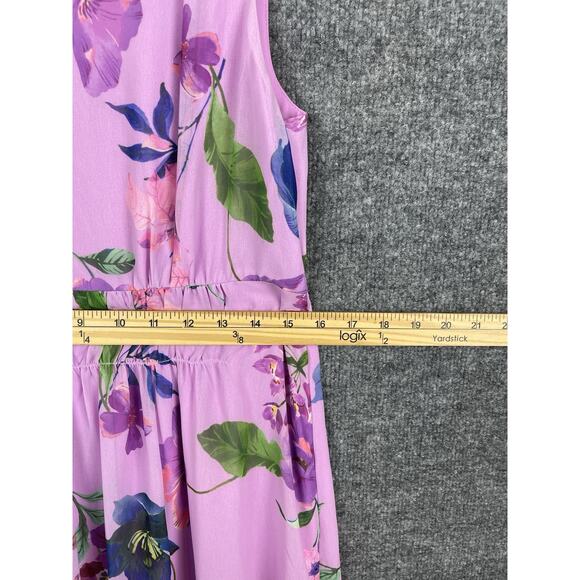 Talbots Georgette Botanical Fit & Flare Dress Size 8 Retail $169 - Picture 7 of 13